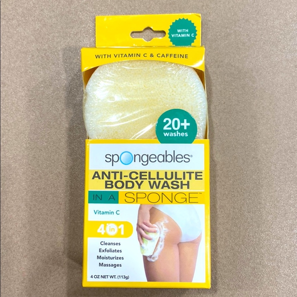 Spongeable anti-cellulite body wash